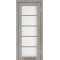 Лайт бетон / Стекло сатин белый Дверное полотно VC-02