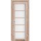 Дуб тобакко / Стекло сатин белый Дверное полотно VC-02
