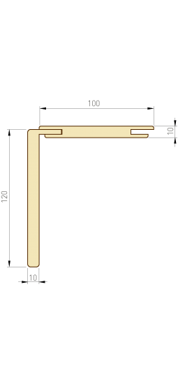 Комплект для обшивки раздвижной системы ТЕЛЕСКОП МДФ KCSS-T-01